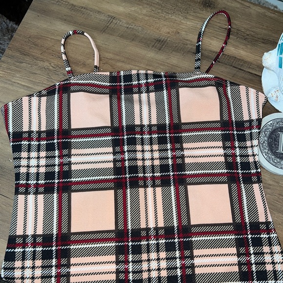 Plaid Print Bodycon Mini Dress - Picture 6 of 10